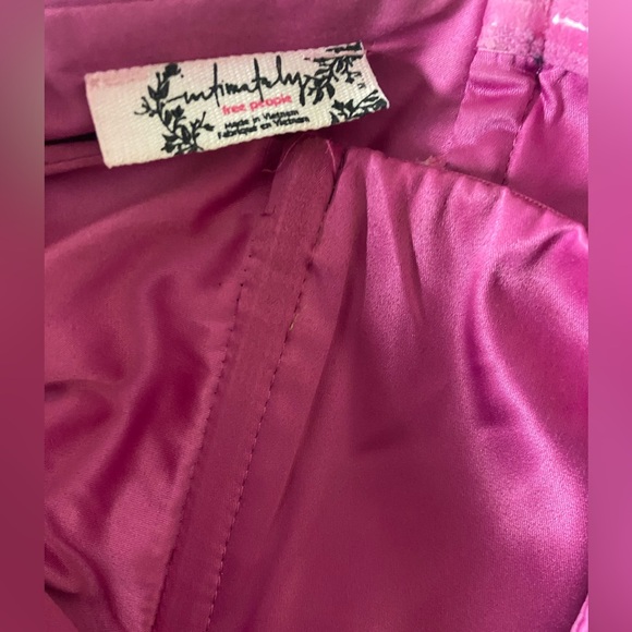 Free People pink satin top - Picture 2 of 3